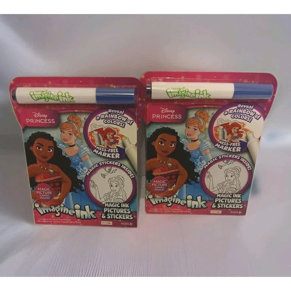 Imagine Ink Disney PRINCESS Magic Ink Pictures &Stickers